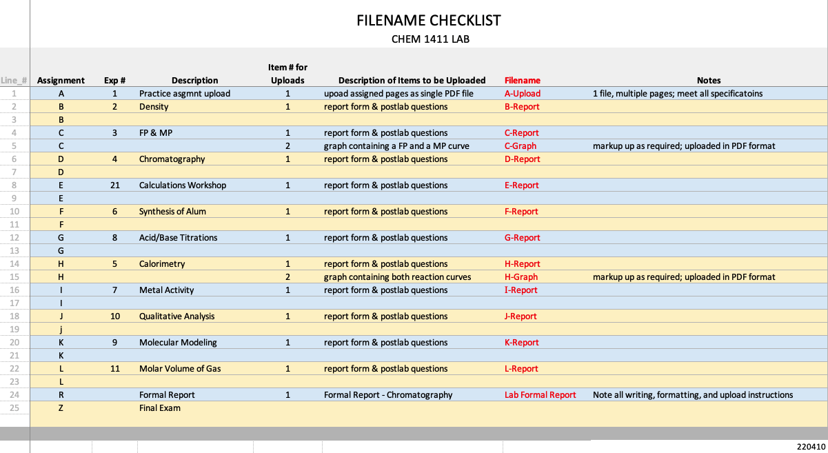 Lecture Schedule